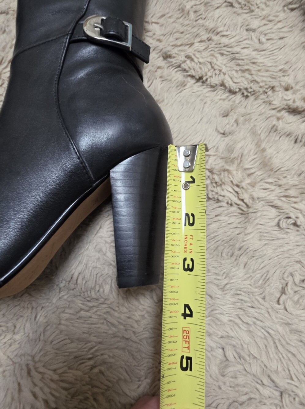 Marc Fisher Y2k Black Leather Boots - Picture 2 of 8